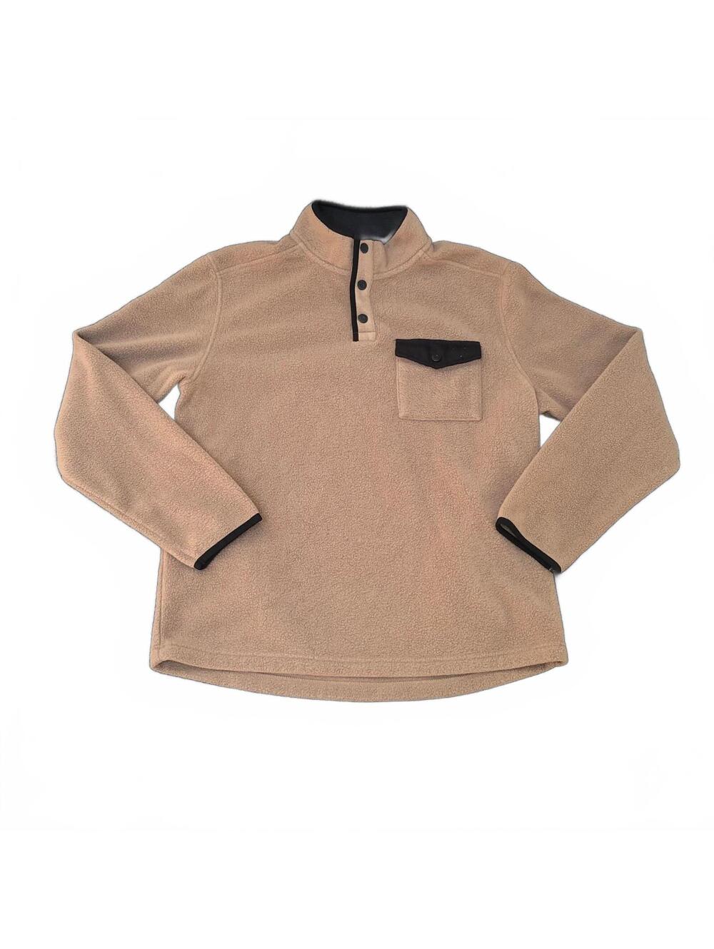 Telluride Clothing Company Men's Beige Fleece Pullover Jacket L